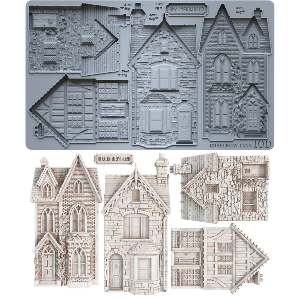 Iron Orchid Design Charlbury Lane Silicone Mould 6x10 Inch