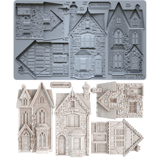 Iron Orchid Design Charlbury Lane Silicone Mould 6x10 Inch