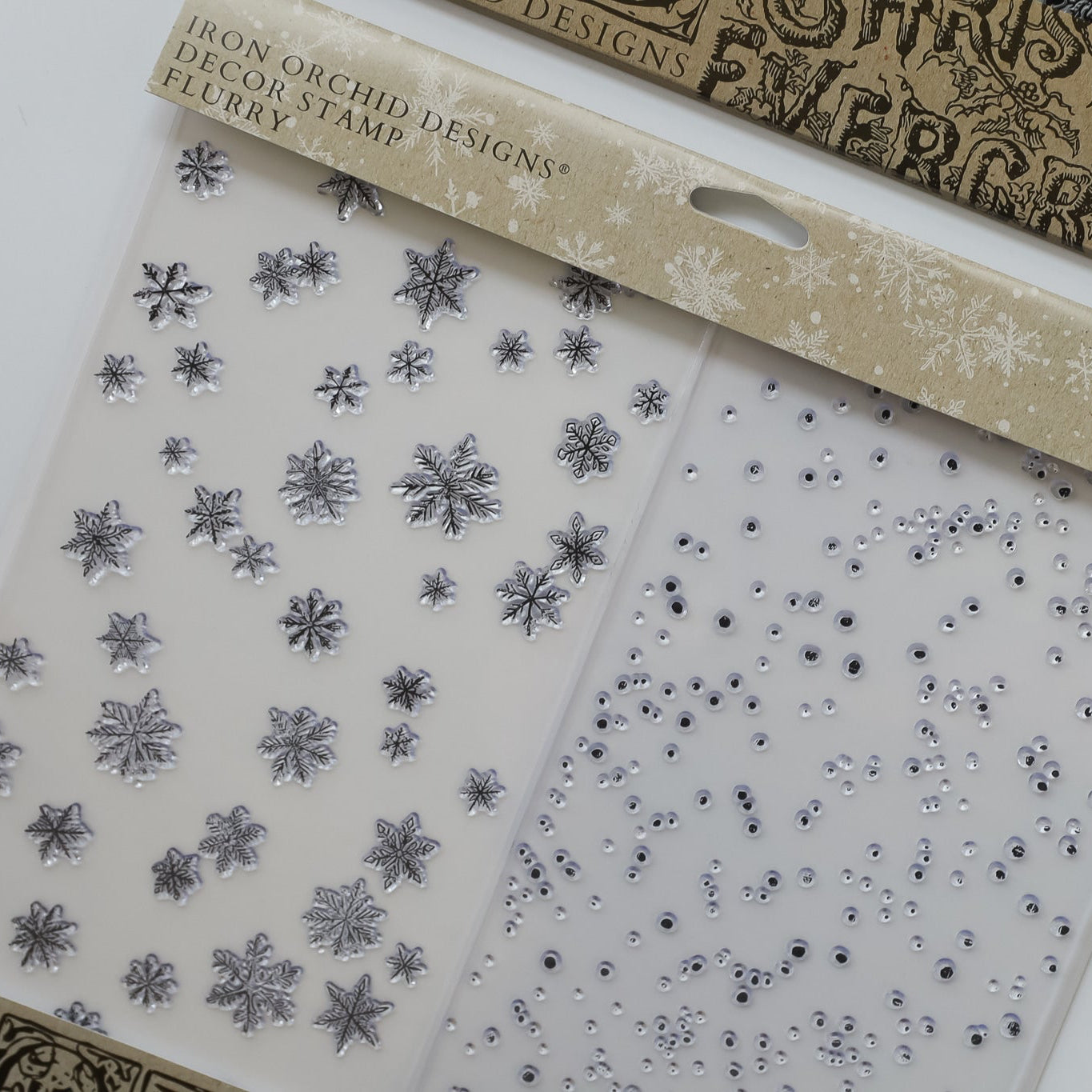 Iron Orchid Design Flurry Silicone Stamp 12" x 12"