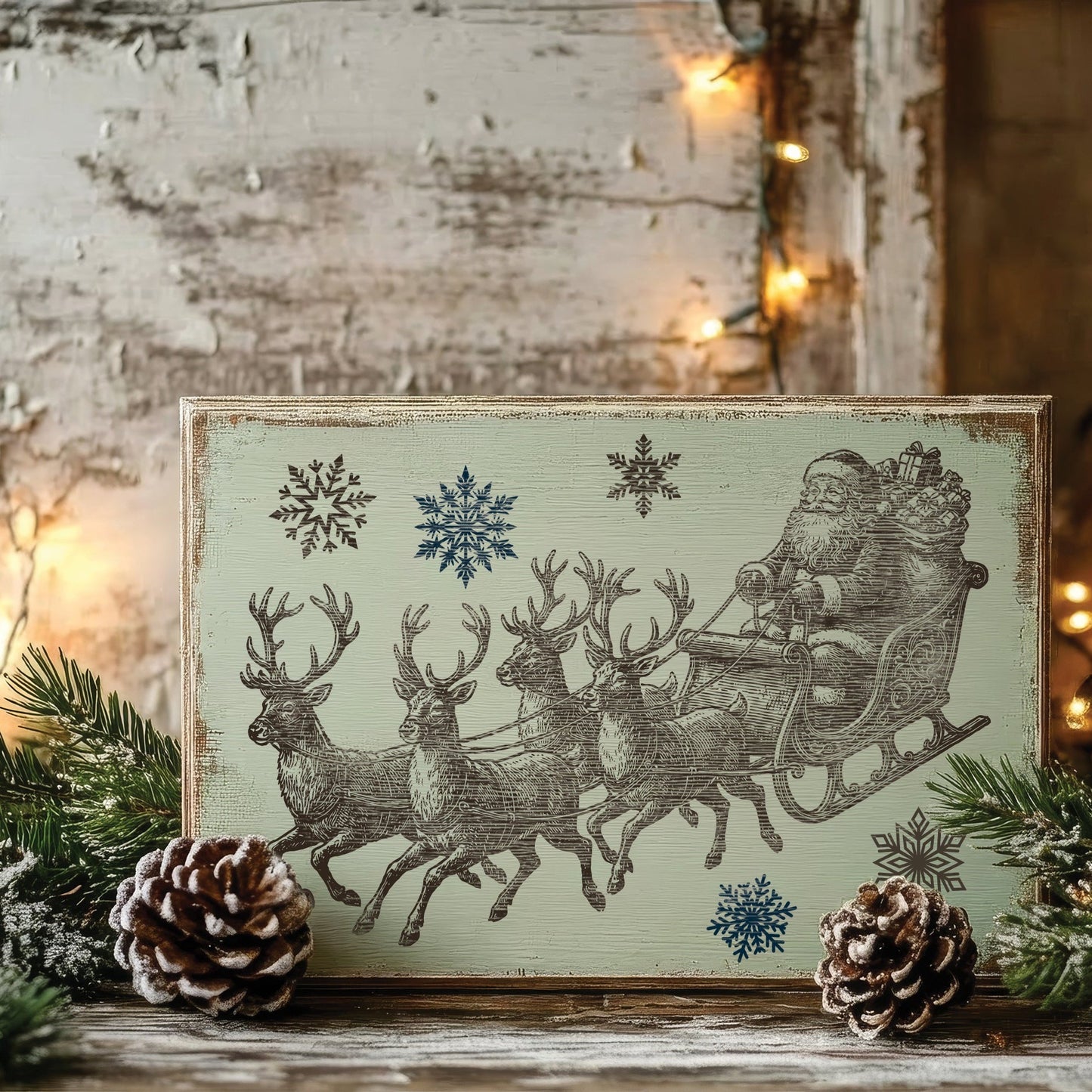Iron Orchid Design The North Pole Paint Inlay 8×12