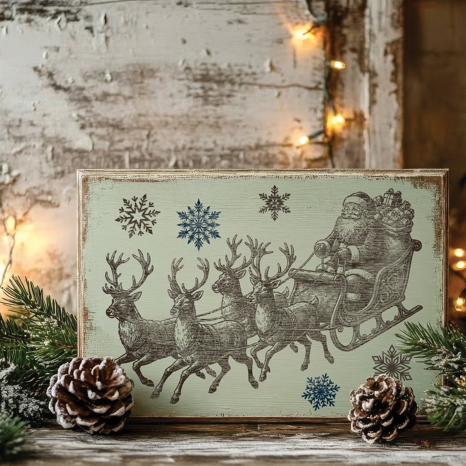 Iron Orchid Design The North Pole Paint Inlay 8×12