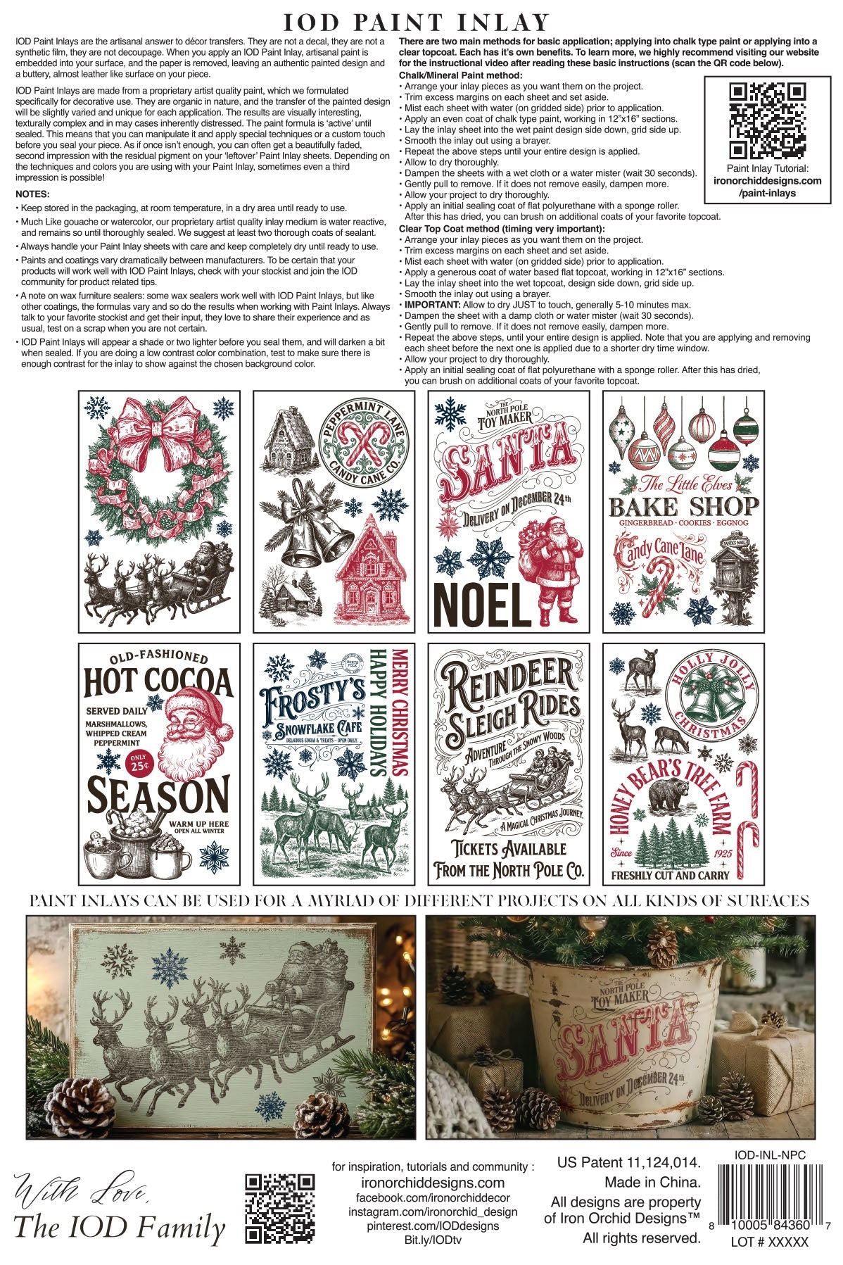 Iron Orchid Design The North Pole Paint Inlay 8×12