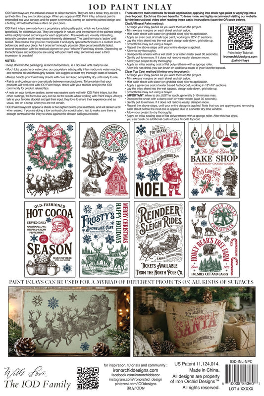 Iron Orchid Design The North Pole Paint Inlay 8×12