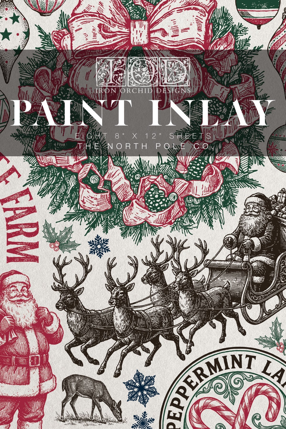Iron Orchid Design The North Pole Paint Inlay 8×12