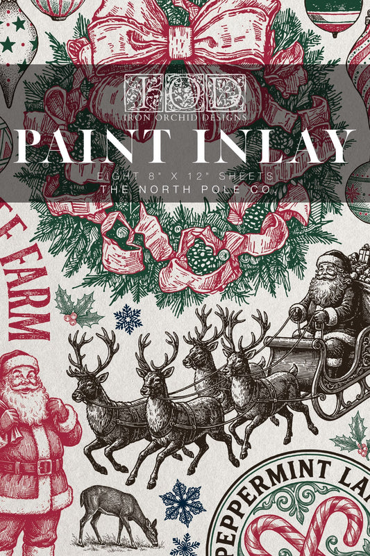 Iron Orchid Design The North Pole Paint Inlay 8×12