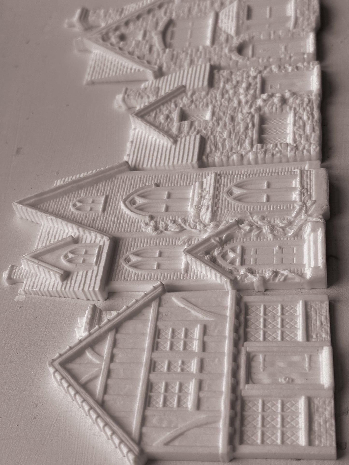 Iron Orchid Design Charlbury Lane Silicone Mould 6x10 Inch