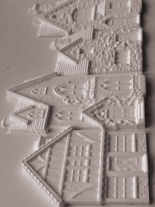 Iron Orchid Design Charlbury Lane Silicone Mould 6x10 Inch