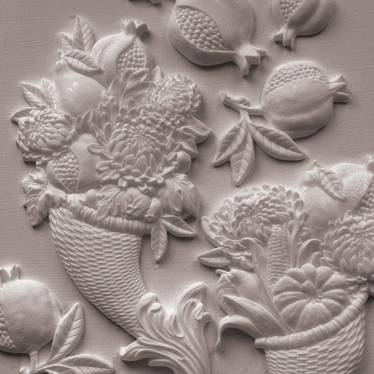 Iron Orchid Design Silicone Mould Food‑Safe 6"x10" Cornucopias