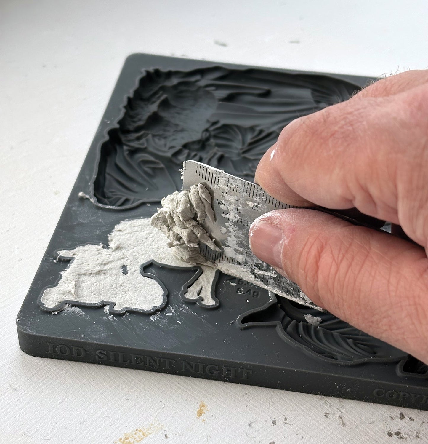 Iron Orchid Design Silent Night Silicone Mould 6x10