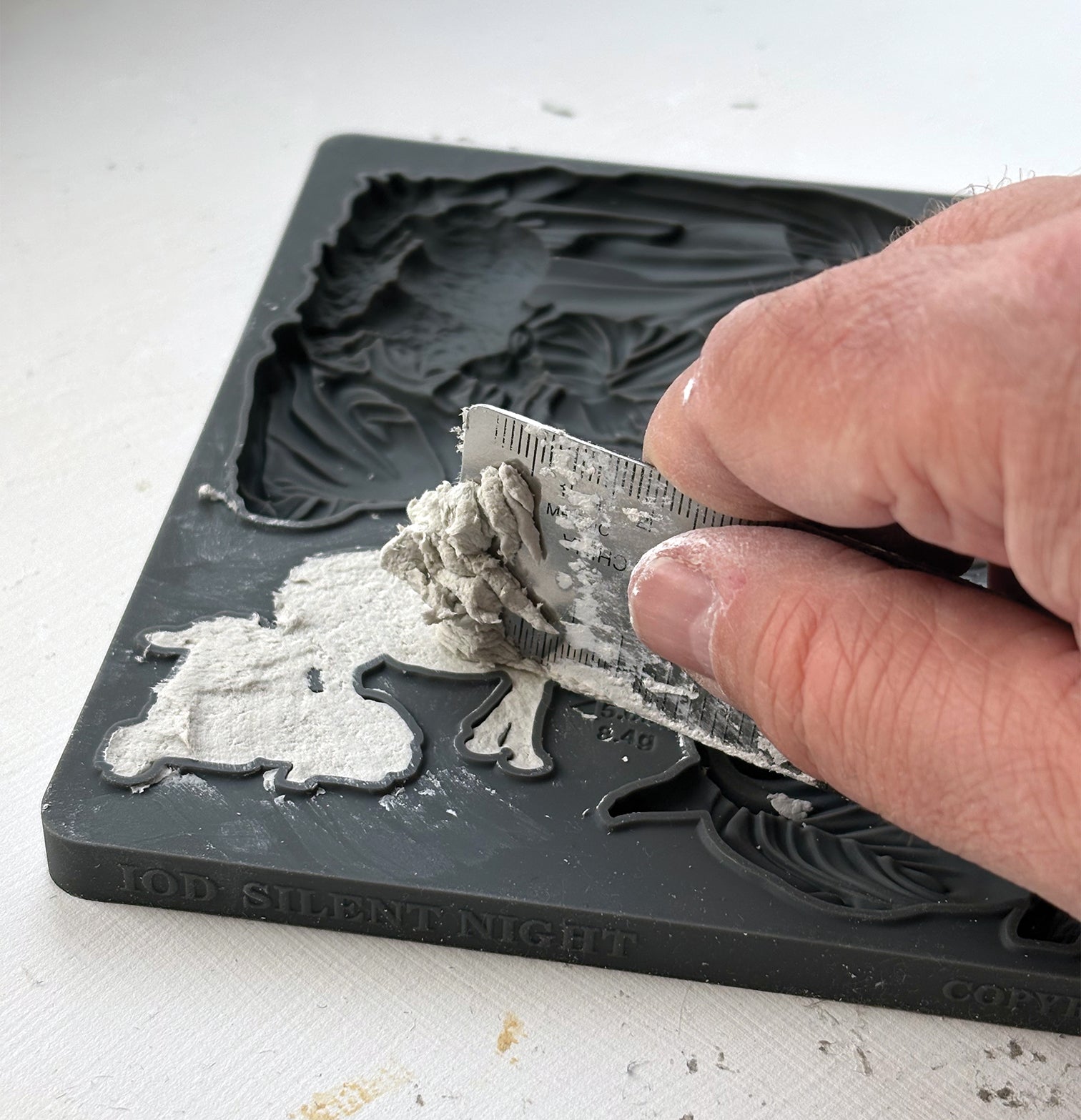 Iron Orchid Design Silent Night Silicone Mould 6x10