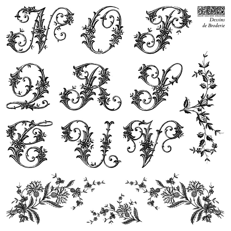 Dessins de Broderie Labels