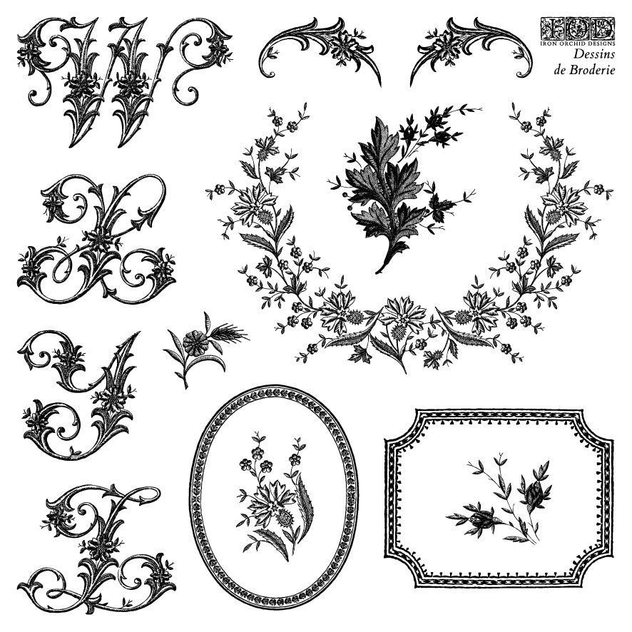 Dessins de Broderie Labels
