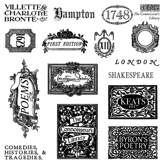 The Connoisseur's Library Labels