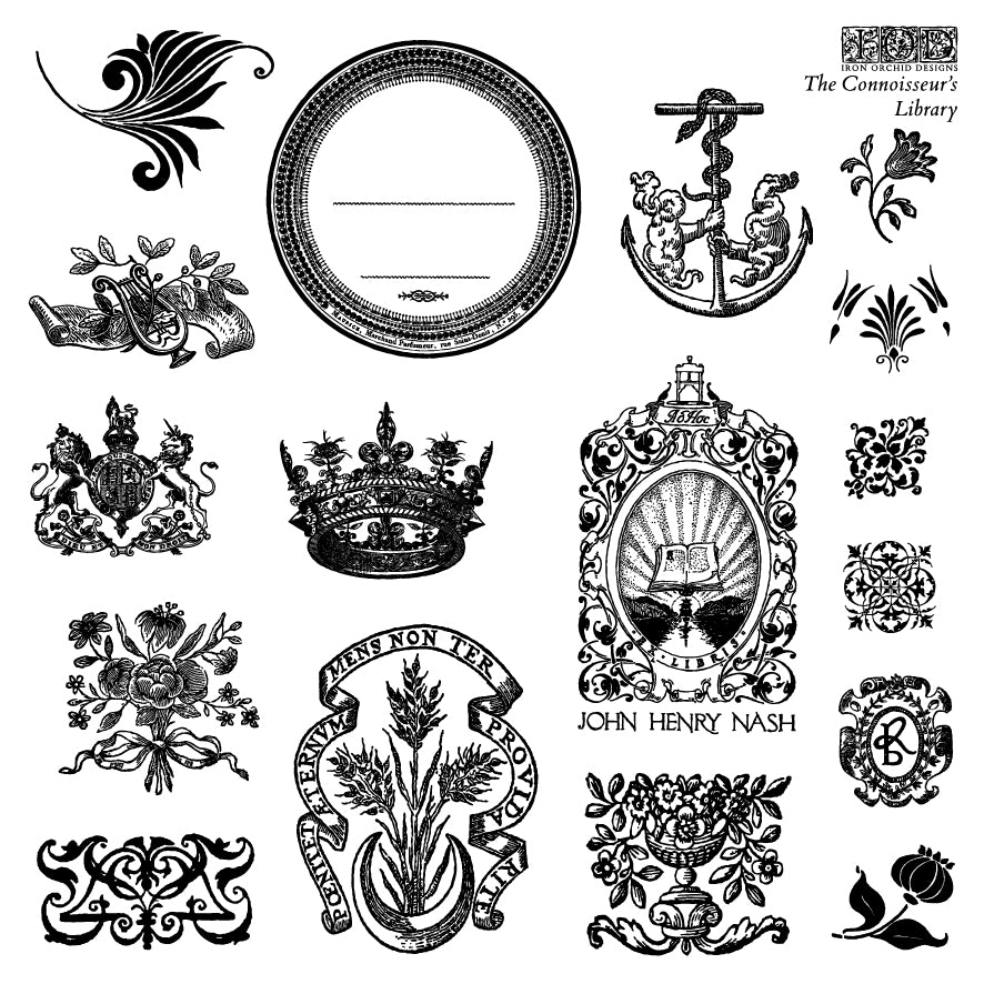 The Connoisseur's Library Labels