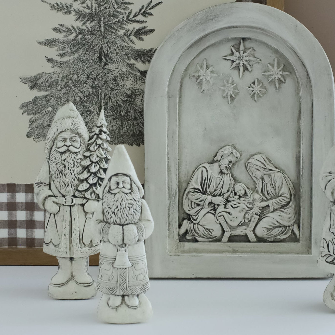 Iron Orchid Design Silent Night Silicone Mould 6x10