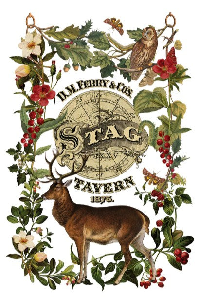 Stag Tavern IOD Transfer 8"x12" Pad (8 Sheets)