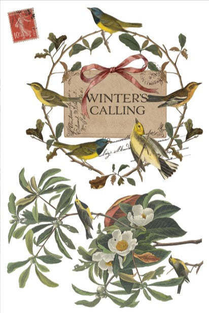 Winter's Calling IOD Transfer 8"×12" Pad (8 Sheets)