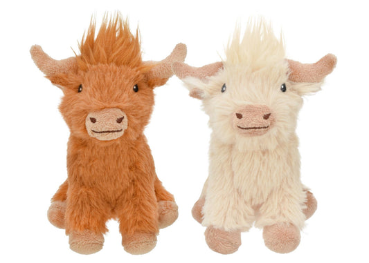Minipet Highland Cow Dog Toy 5" Assorted