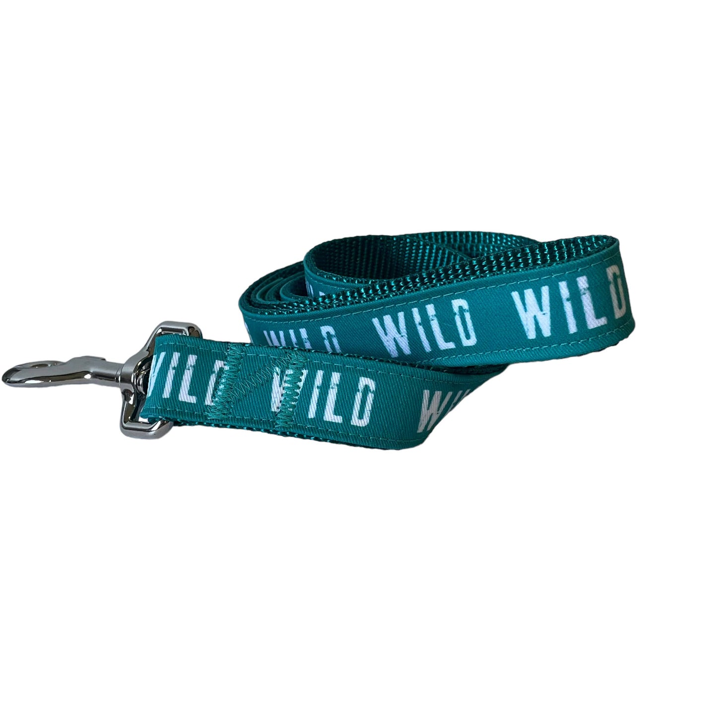WILD Teal Dog Collar, Adventure, Hiking, Maine Made