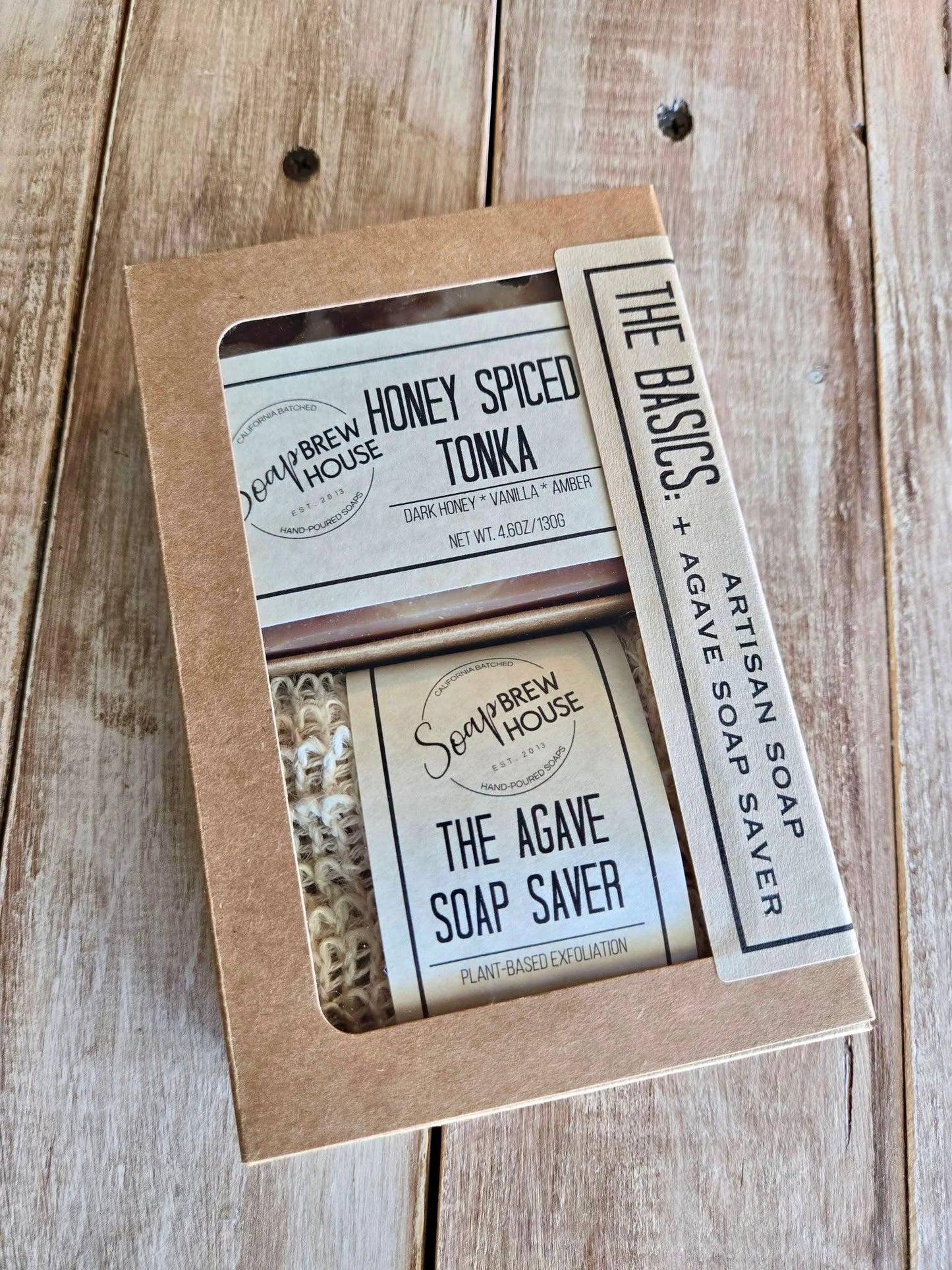 The Basics: Soap + Exfoliating Soap Saver Gift Box