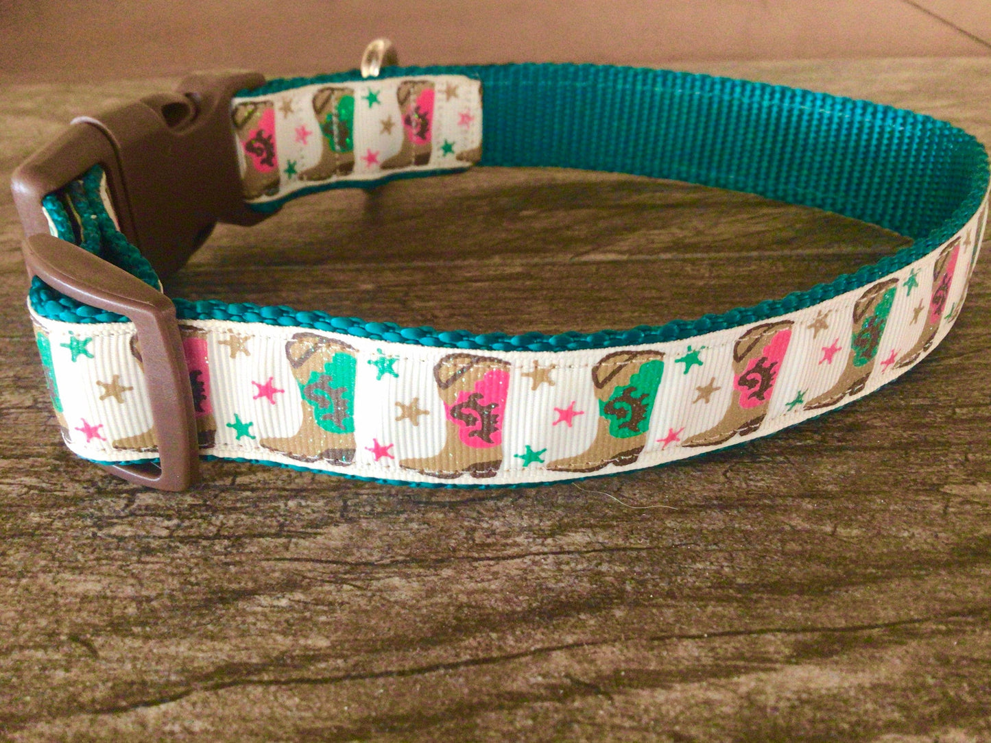 Cowboy Boots Dog Collar