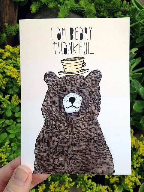 Beary Thankful - Thank You Card