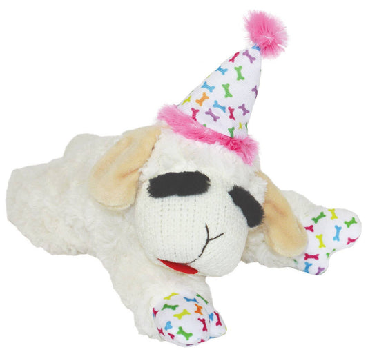 Lamb Chop w/ Birthday Hat Dog Toy 10.5"