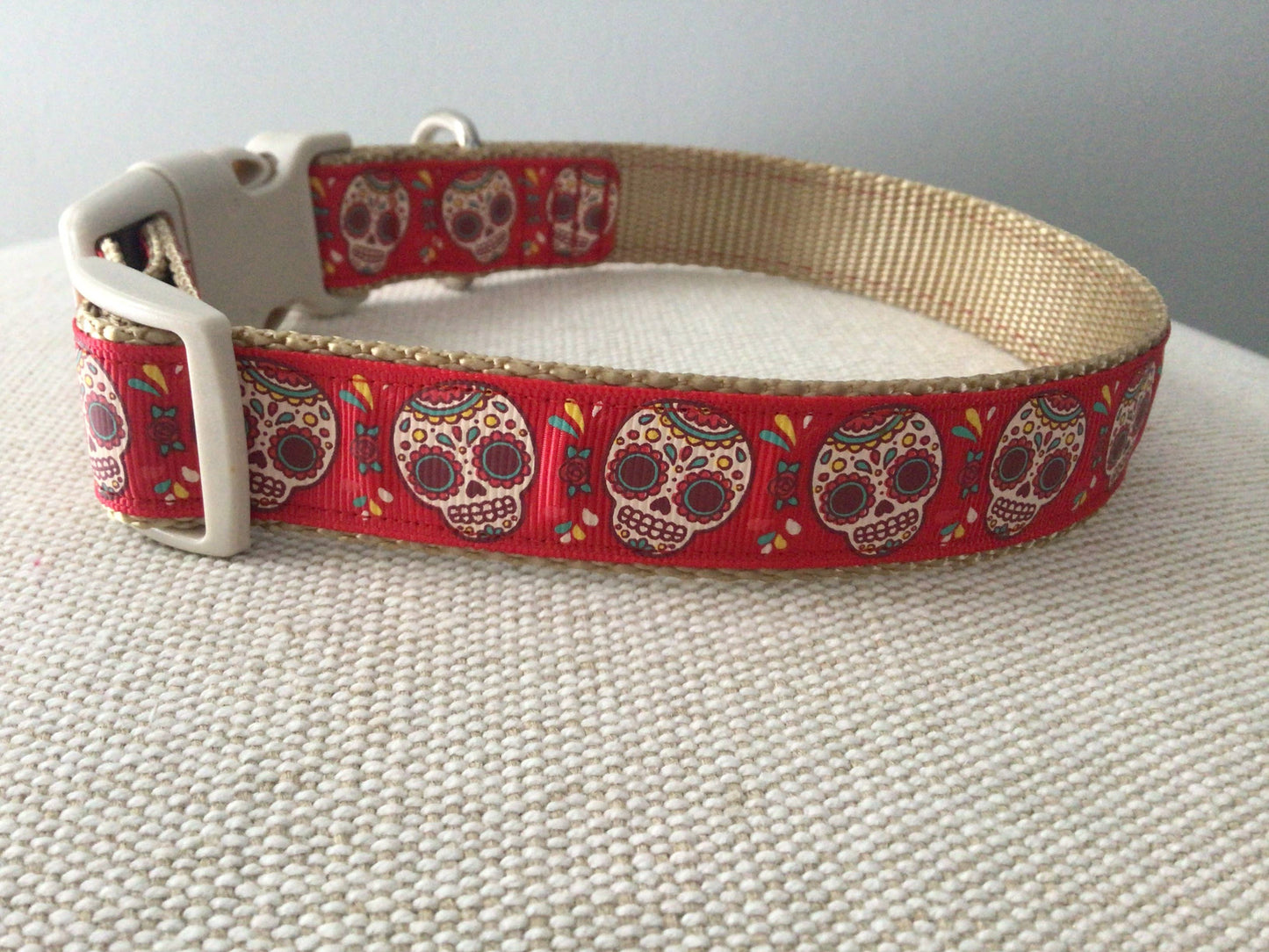 Sugar Skulls Dog Collar