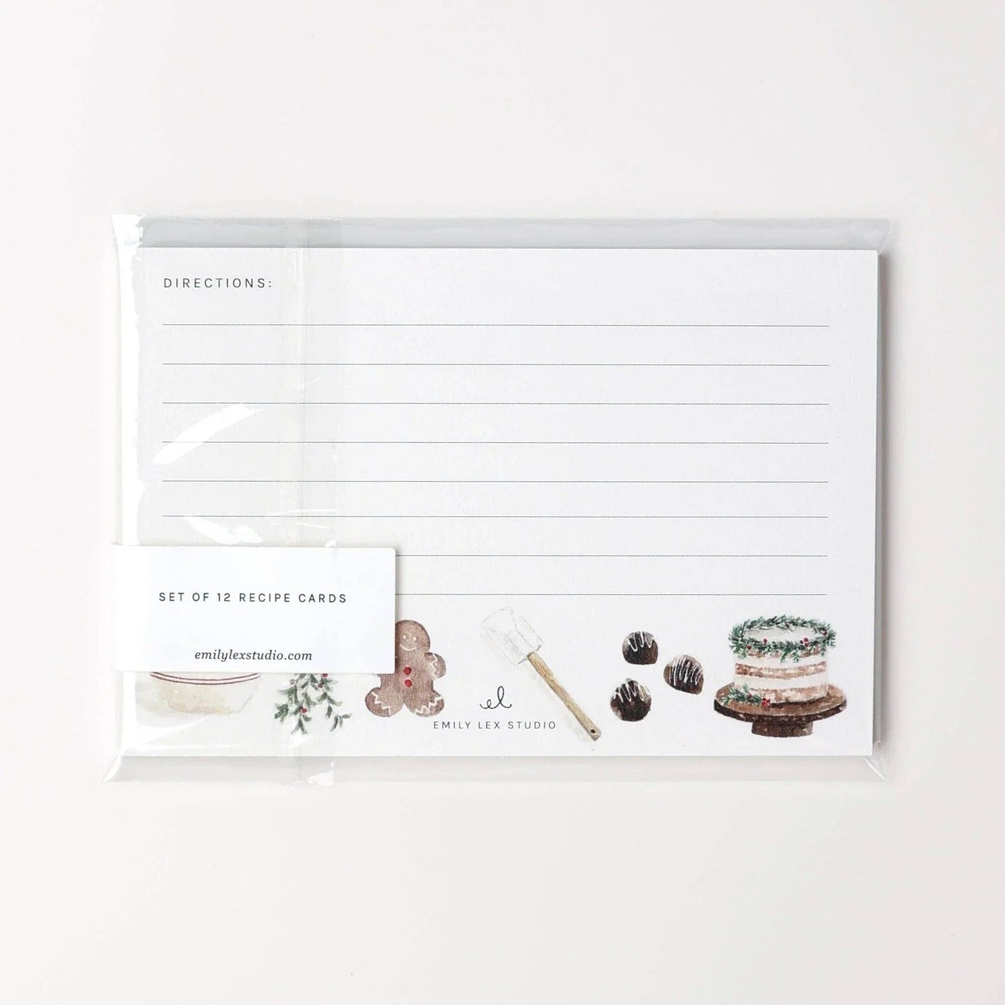 Christmas baking recipe cards