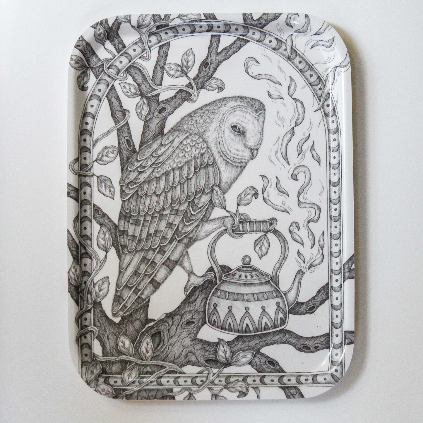 Owl Birch Tray