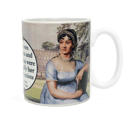 Jane Austen "Mansfield Park" Literary Coffee Mug