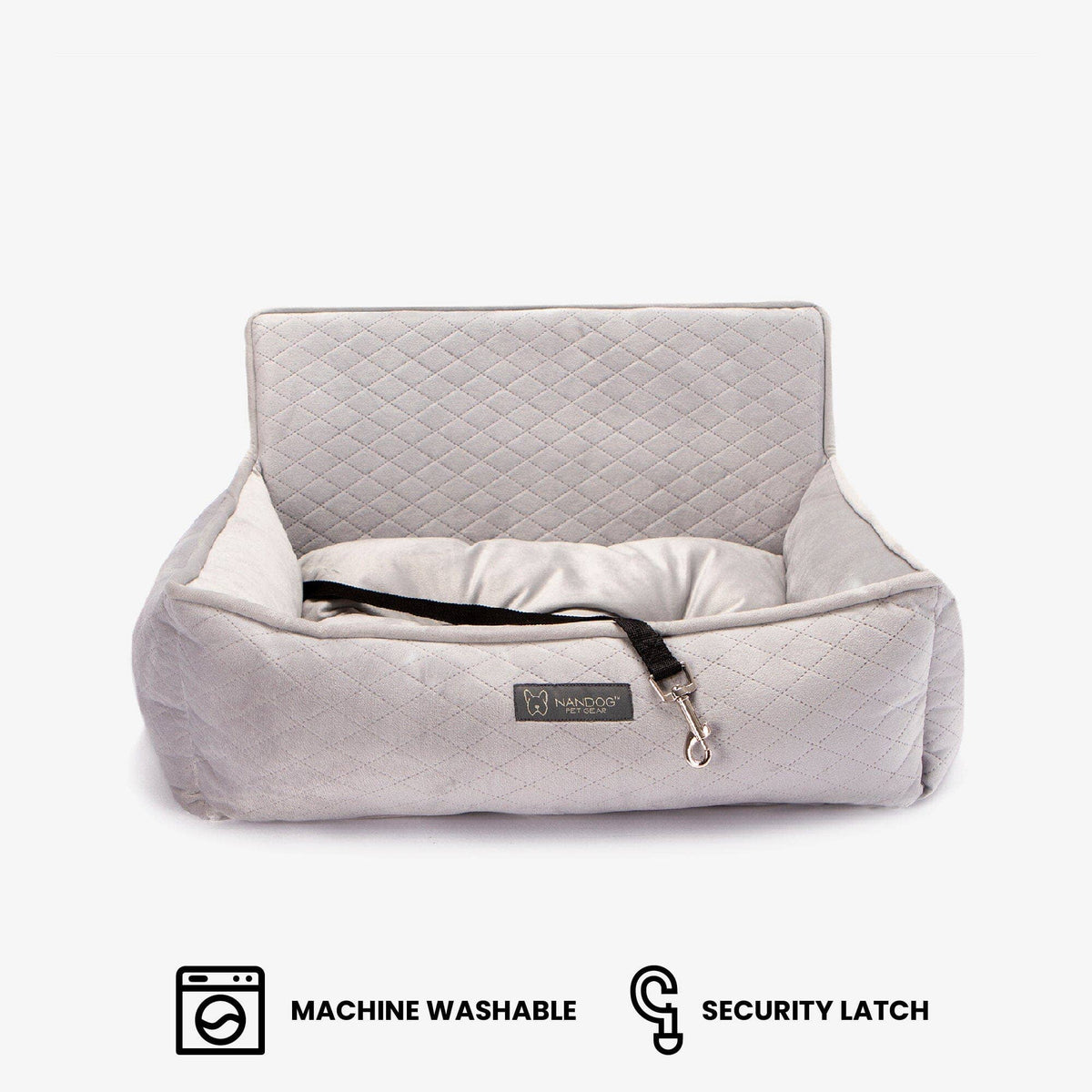 Dog Car Seat Gray Medium
