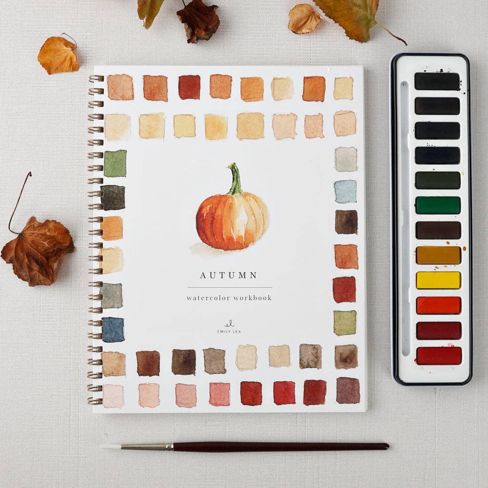 autumn watercolor workbook