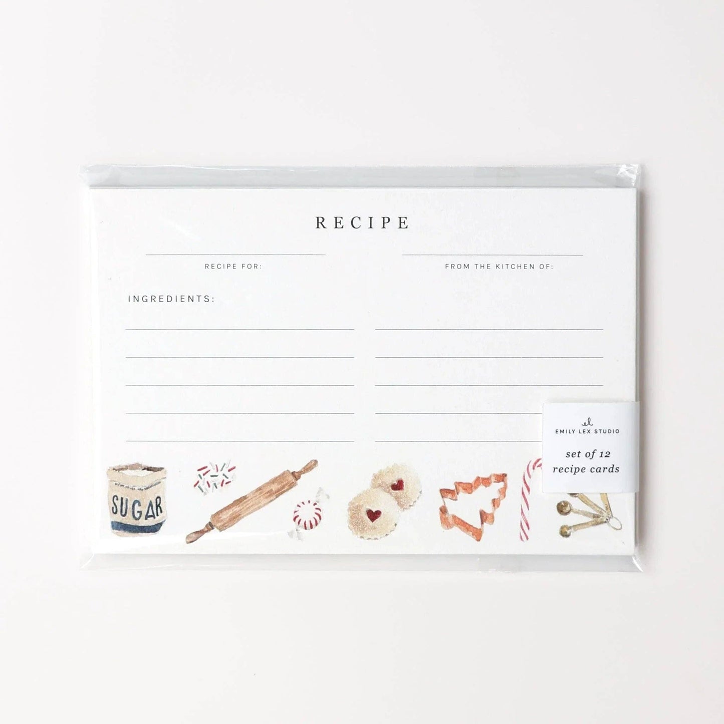 Christmas baking recipe cards