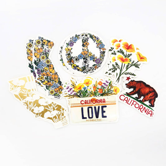 California Wildflower Sticker