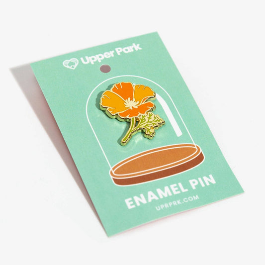 California Poppy Enamel Pin
