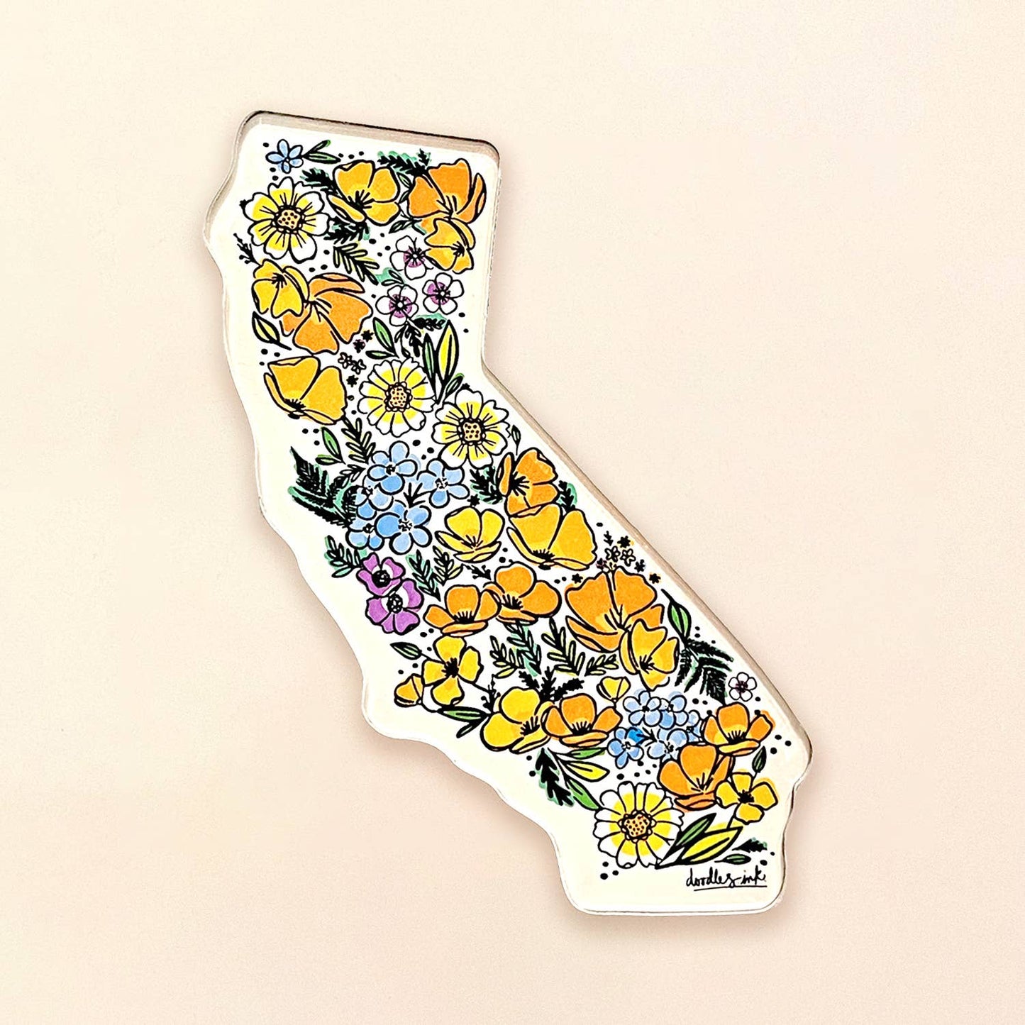 California Wildflower Magnet