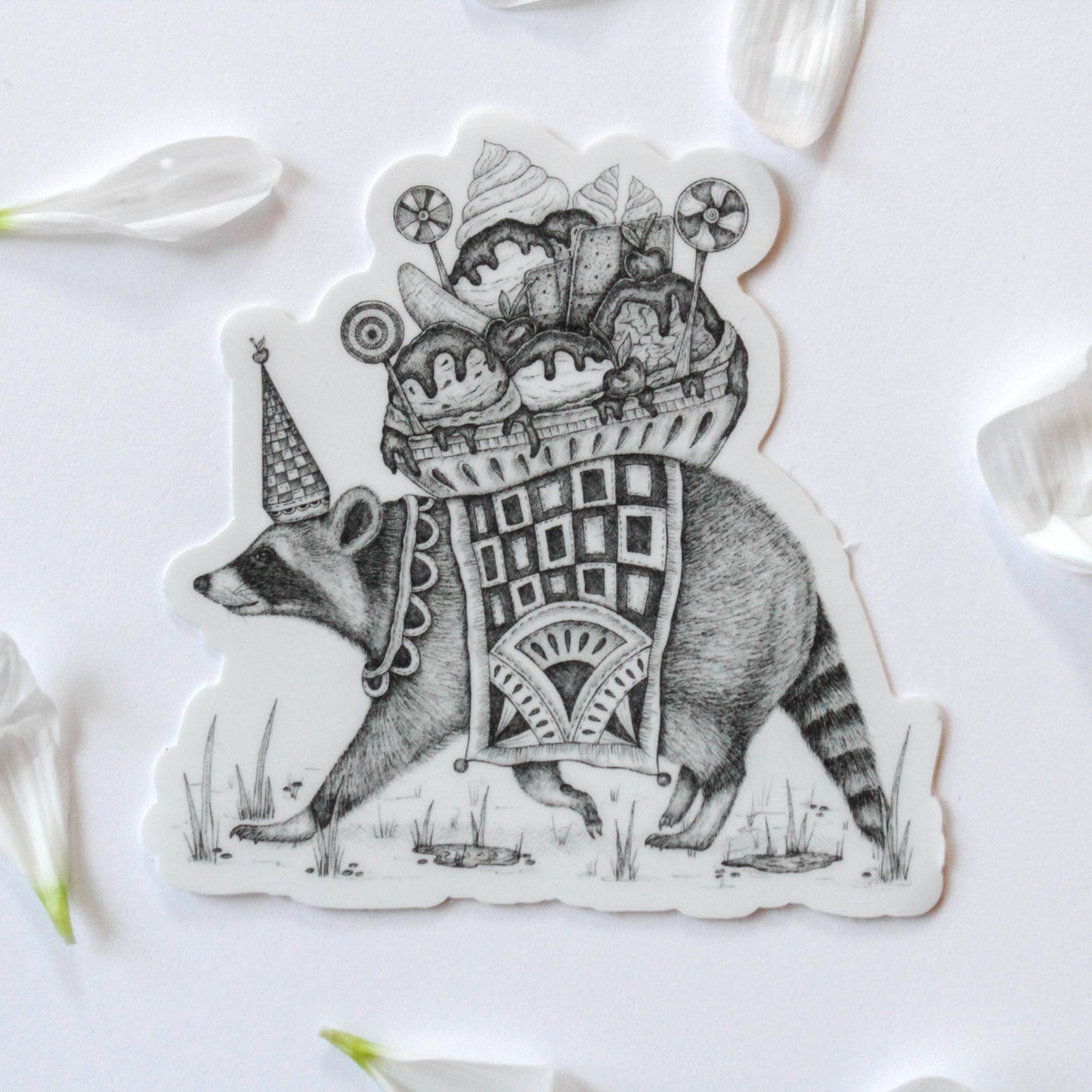 Rocky Road Raccoon | Vinyl Sticker