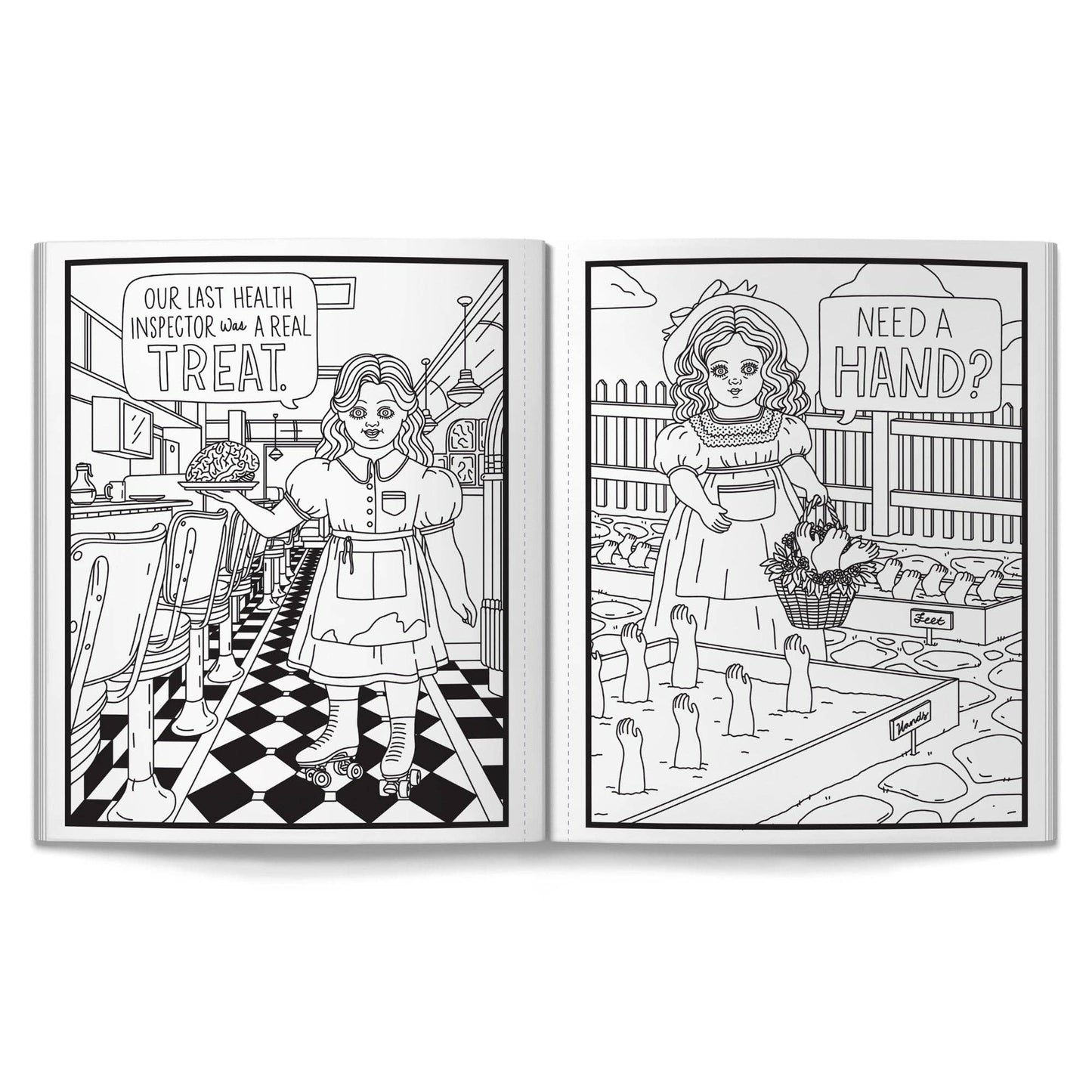 Haunted Dolls Coloring Book