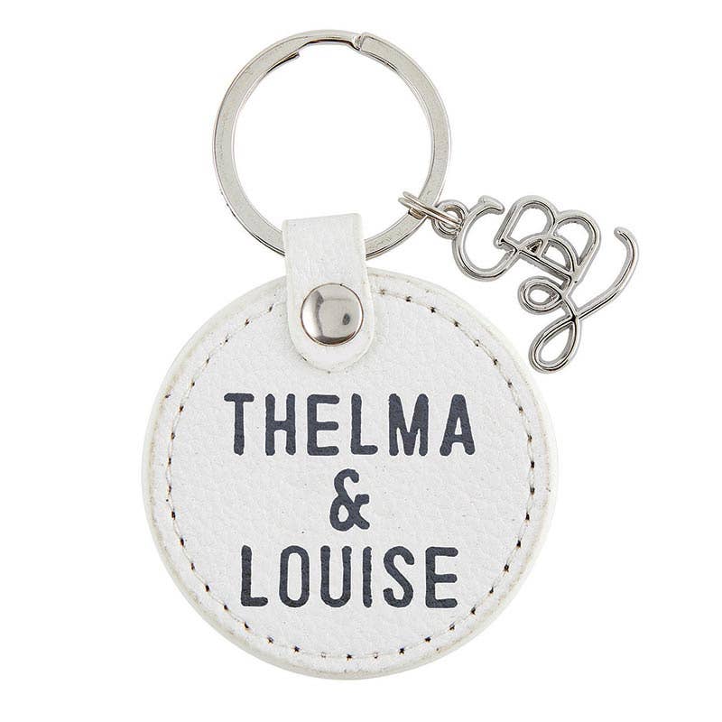 Face to Face Leather Key Tag - Thelma & Louise