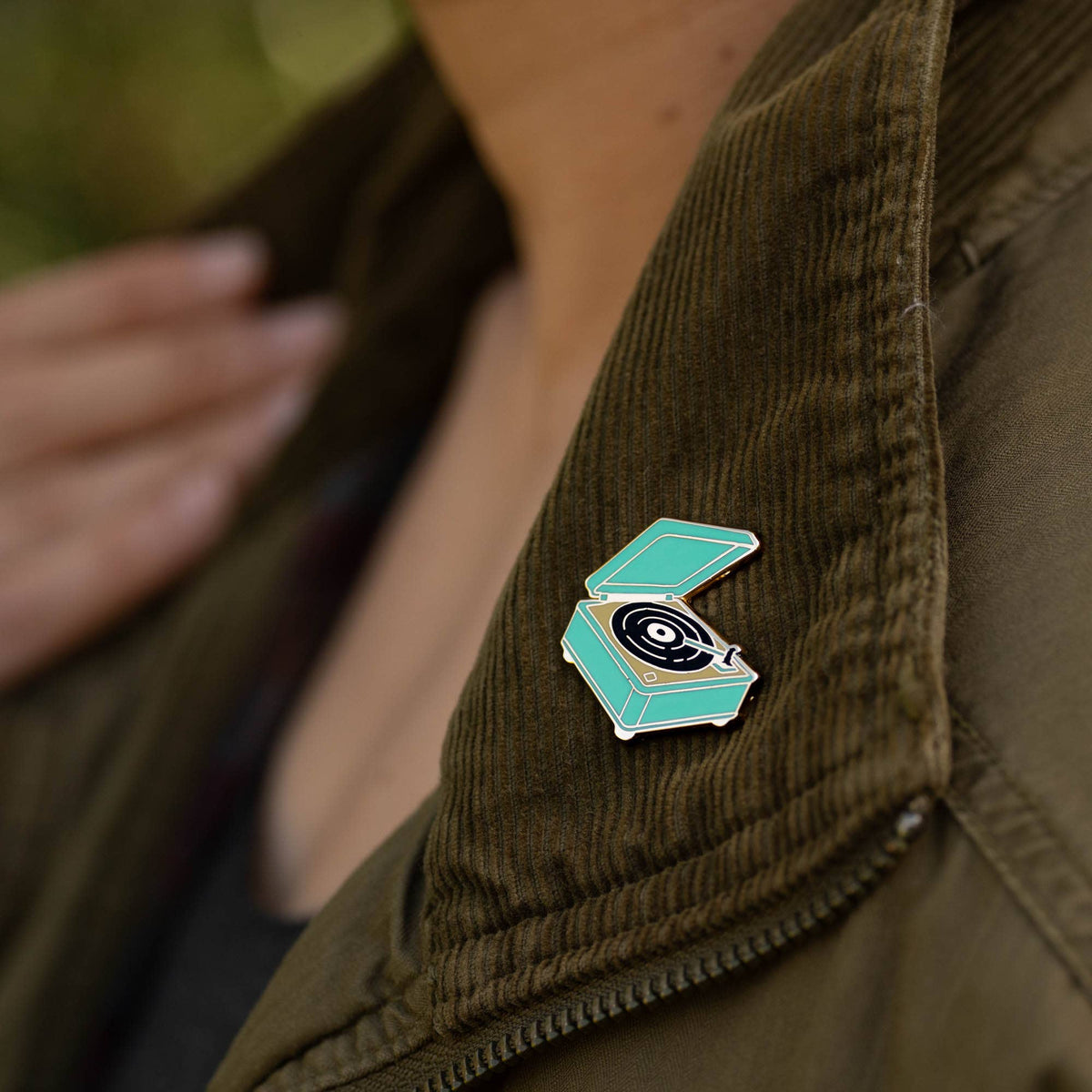 Retro Record Player Pin