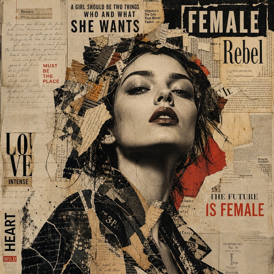 Rebel Heart - Mint Decoupage Paper