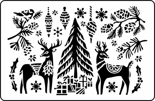Folk Christmas | JRV Stencils