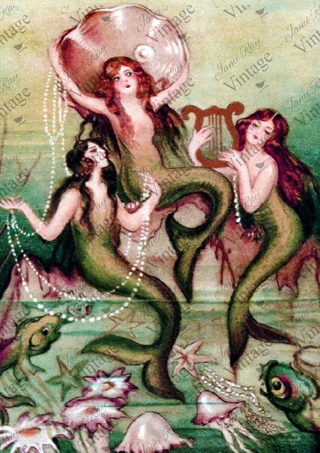 Mermaids | JRV Rice Paper | A4