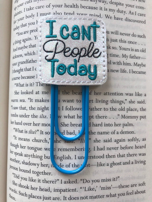 Big paper clip book marks - I can’t people today
