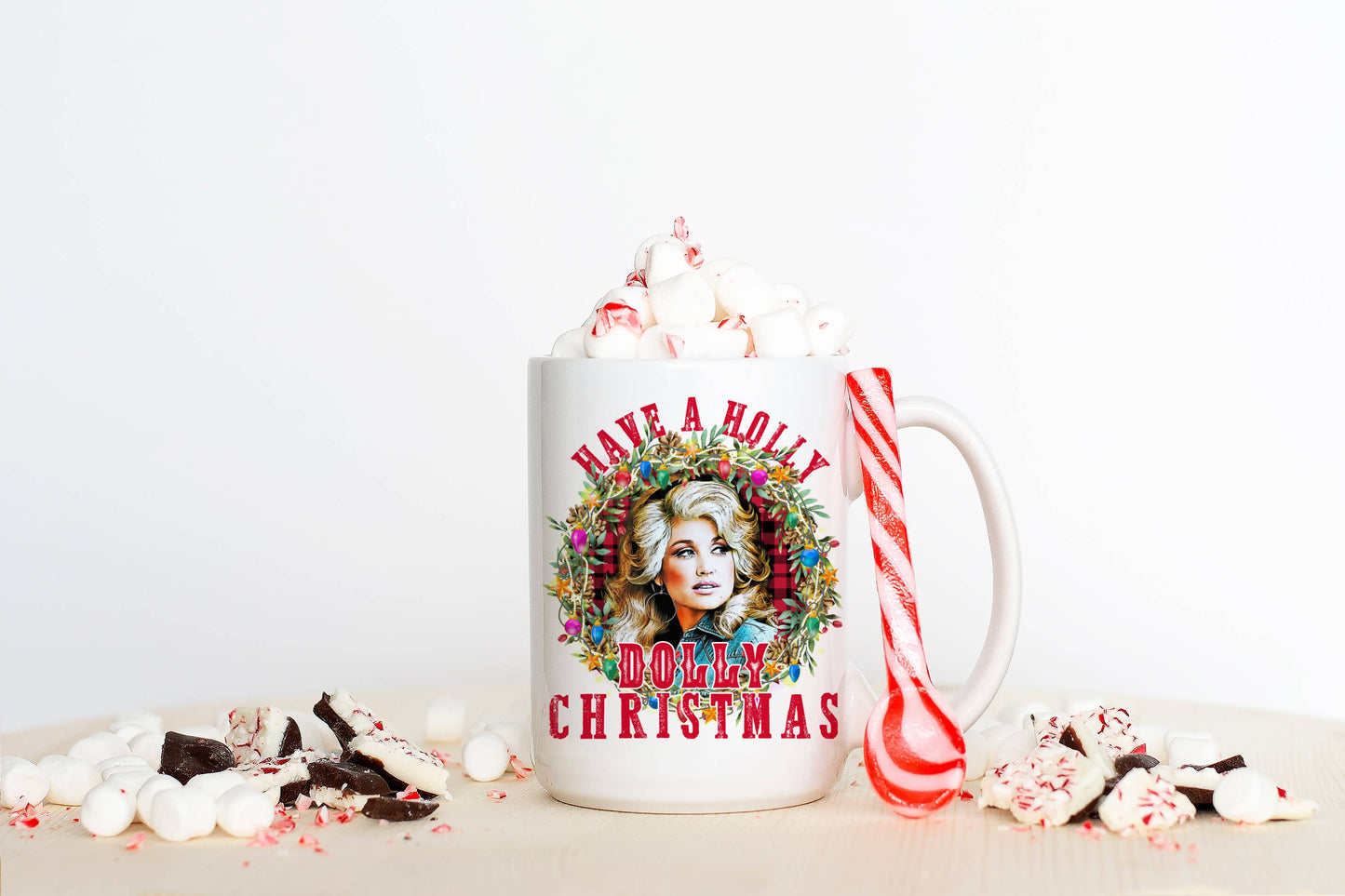 Have a Holly Dolly Christmas 15 oz Mug
