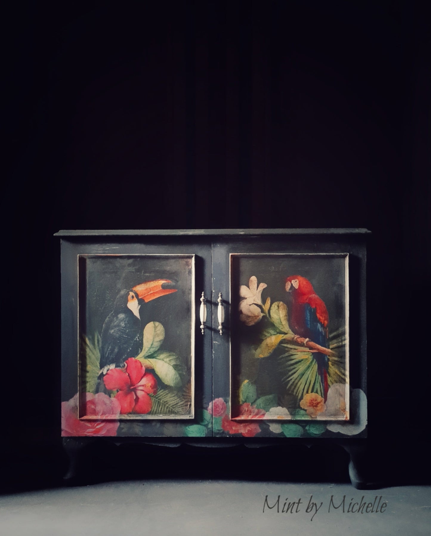 Toucan Mint Decoupage Paper